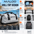 100L Locking Waterproof Roll-Top Duffle Bag - Locking Feature - Malo'o Racks