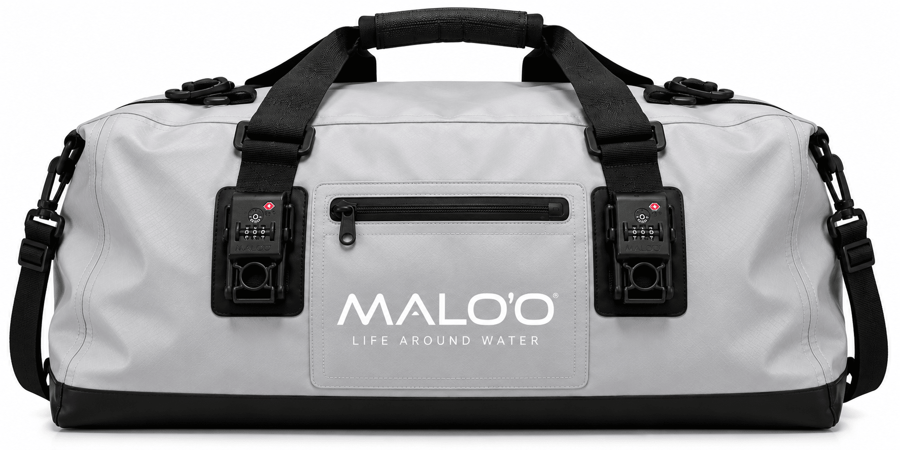 100L Locking Waterproof Roll-Top Duffle Bag - Locking Feature - Malo'o Racks