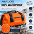 100L Locking Waterproof Roll-Top Duffle Bag - Locking Feature - Malo'o Racks