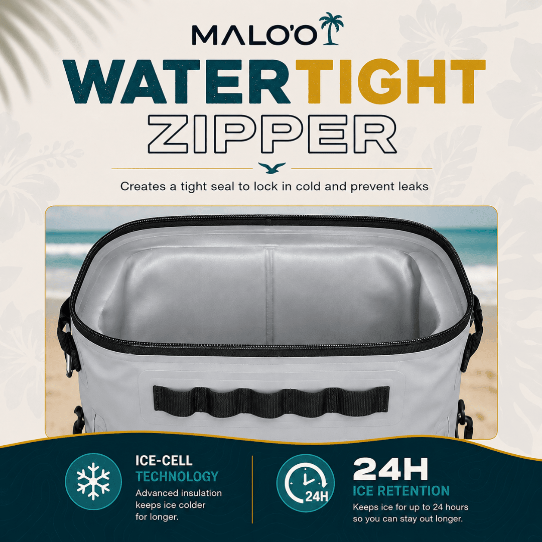 Adventure Backpack Cooler – Insulated Soft Cooler for Beach, Travel & Outdoor Use - Malo'o Racks