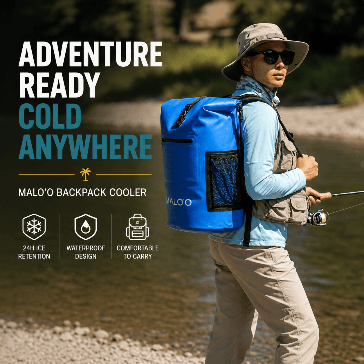 Backpack Cooler – Insulated Soft Cooler for Beach, Travel & Outdoor Use - Malo'o Racks