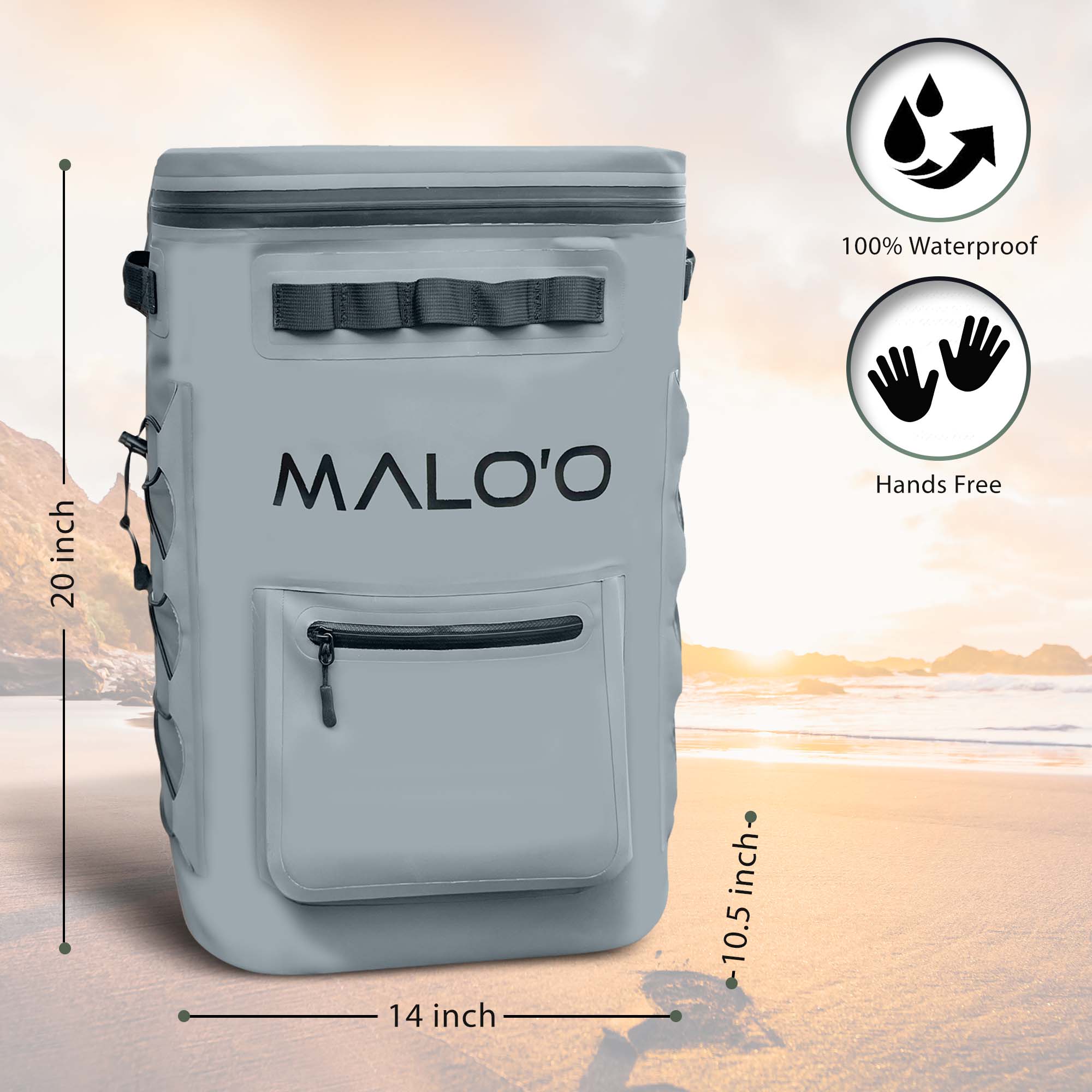 DryPack Adventure Backpack Cooler - Malo'o Racks