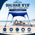 DualShade 10x10 Beach Canopy – Instant Sun Shelter & Vehicle - Mounted Awning - Malo'o Racks