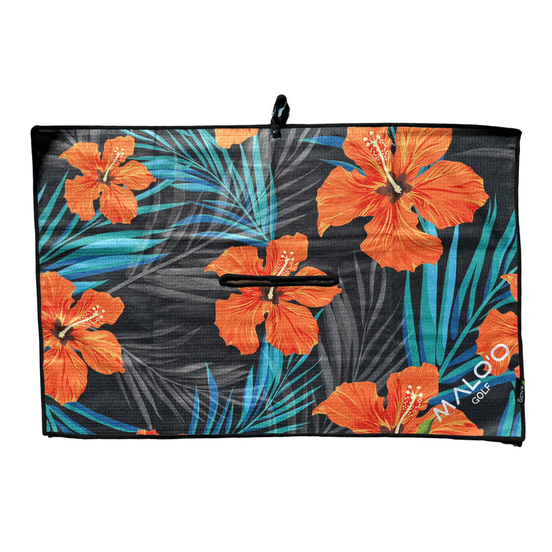 Island Birdies Golf Set (Towel, Divot Tool, Ball Marker & Hat Clip) - Malo'o Racks
