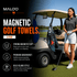 Magnetic Golf Towels (2 - Pack) – Premium Golf Towels for Bags & Carts - Malo'o Racks