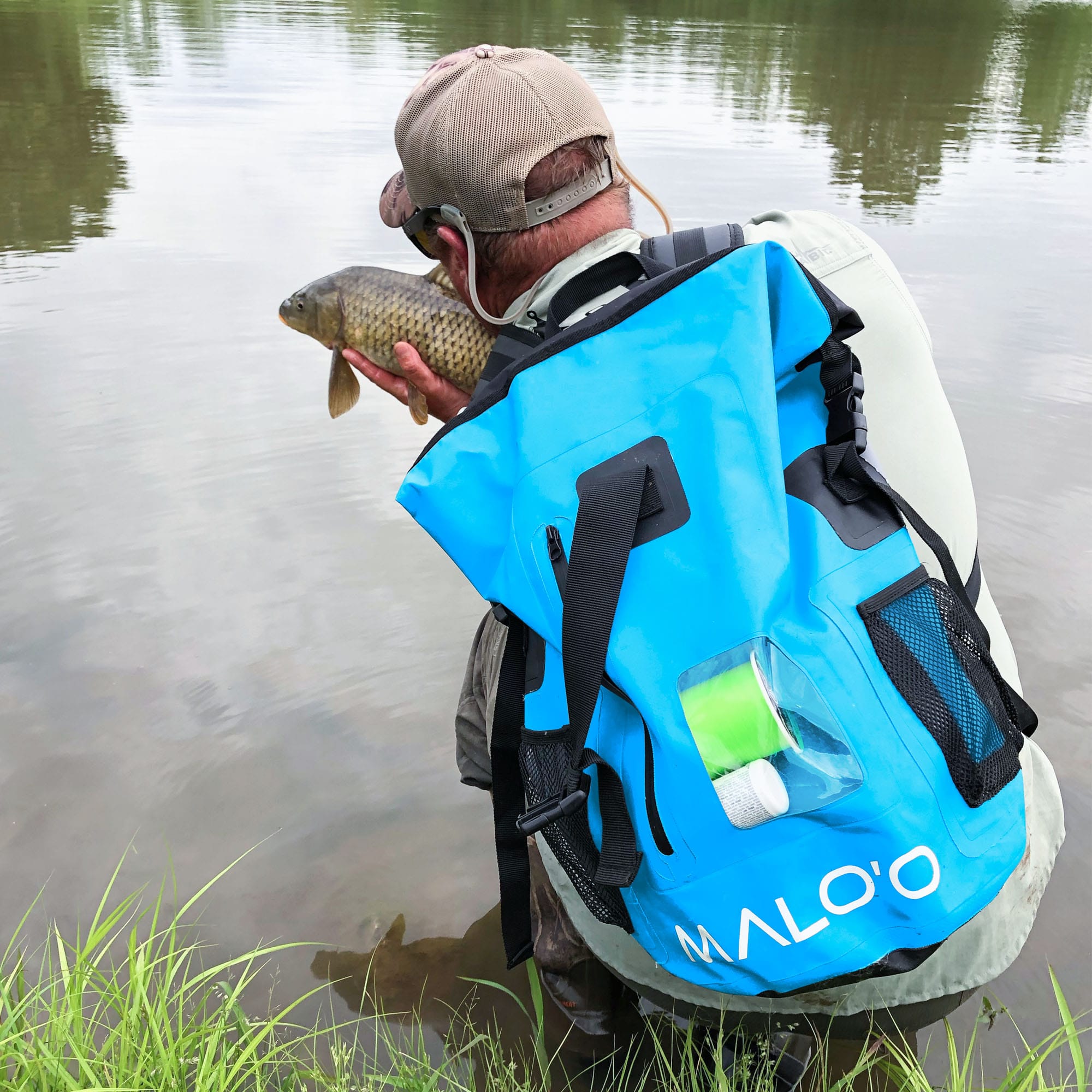 Malo'o Racks DryPack Blue / 30L DryPack 30L Waterproof Backpack – Roll-Top Dry Bag for Beach, Travel & Outdoor Gear