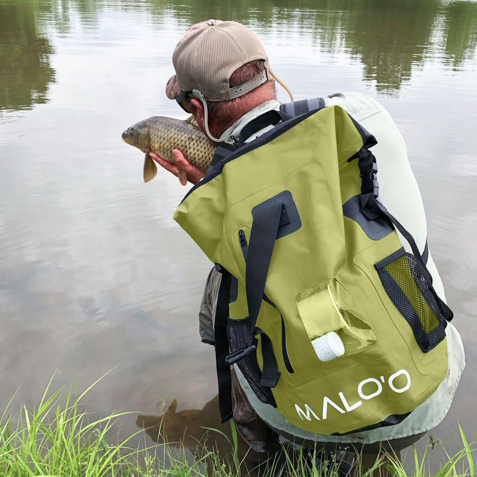 Malo'o Racks DryPack Dark Green / 30L DryPack 30L Waterproof Backpack – Roll-Top Dry Bag for Beach, Travel & Outdoor Gear