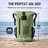 Malo'o Racks DryPack DryPack 30L Waterproof Backpack – Roll-Top Dry Bag for Beach, Travel & Outdoor Gear