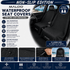Malo'o Racks SeatGuard Black SeatGuard Non-Slip Waterproof  Seat Cover (2-Pack) – Durable Seat Protector for Beach, Gym & Pets
