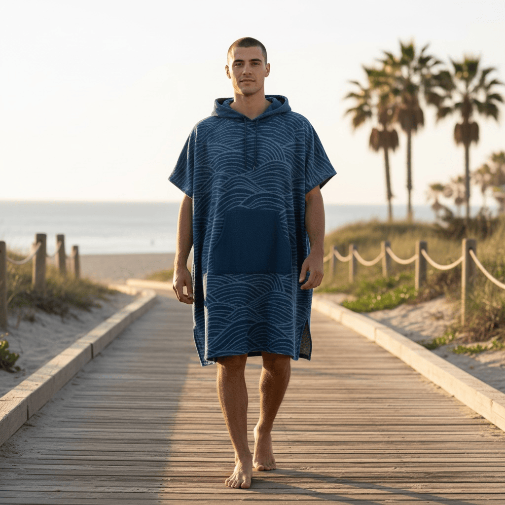 Nalu Changing Poncho – Quick - Dry Surf Poncho & Hooded Towel for Beach & Swim - Malo'o Racks