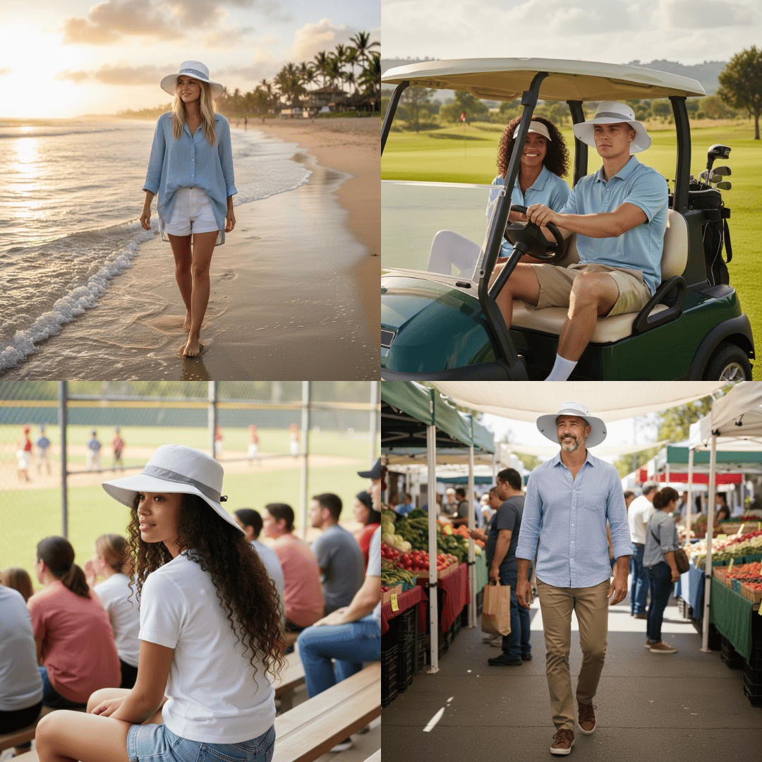 Papale Sun Hat – Lightweight Sun Protection Hat for Outdoor Use - Malo'o Racks