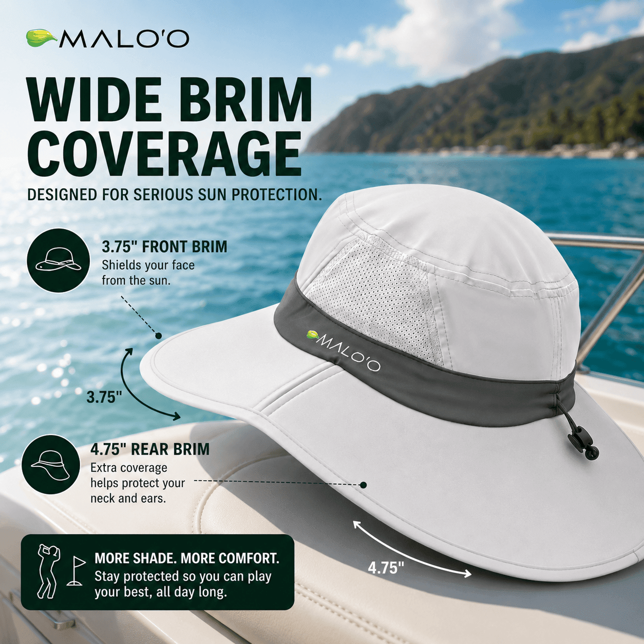 Papale Sun Hat – Lightweight Sun Protection Hat for Outdoor Use - Malo'o Racks
