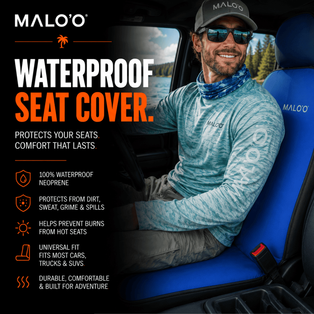 SeatGuard Waterproof Car Seat Cover (2 - Pack) – Durable Seat Protector for Beach, Gym & Pets - Malo'o Racks