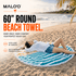 Sunshine Beach Towel & Mat – Quick - Dry Beach Towel for Sand - Free Relaxing & Travel - Malo'o Racks