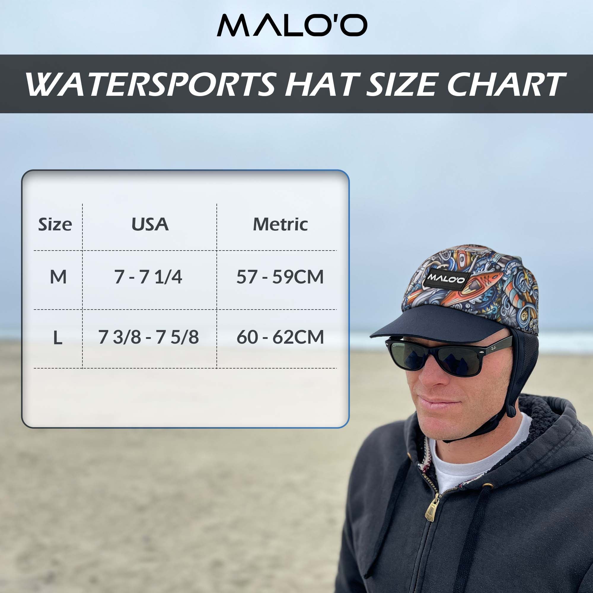 Surf & Water Sports Hat - Malo'o Racks