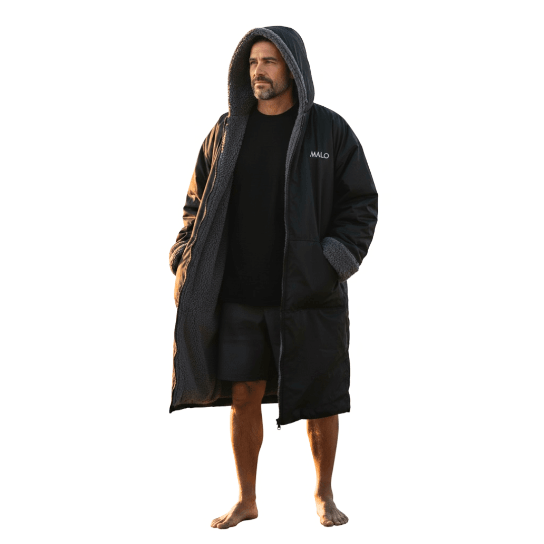 WaterParka – Waterproof Surf & Cold Plunge Parka for Changing & Warmth - Malo'o Racks