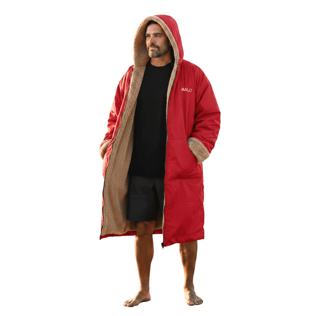 WaterParka – Waterproof Surf & Cold Plunge Parka for Changing & Warmth - Malo'o Racks