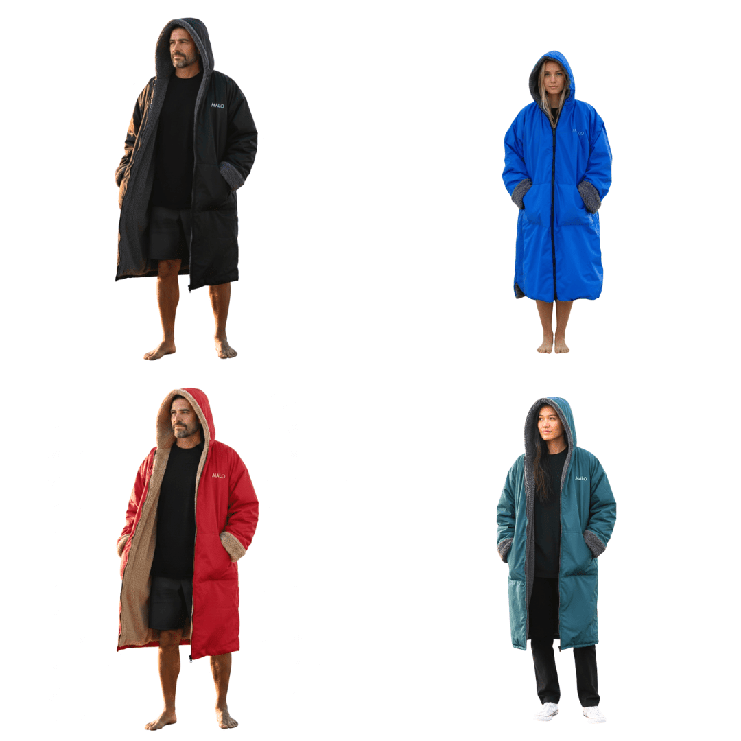 WaterParka – Waterproof Surf & Cold Plunge Parka for Changing & Warmth - Malo'o Racks