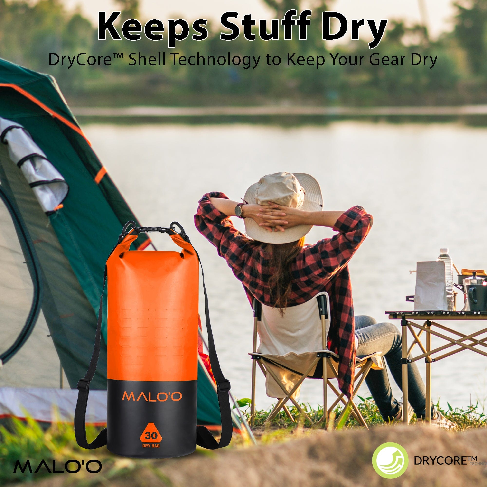 DryPack 30 Liter Kayak Dry Bag - Malo'o Racks