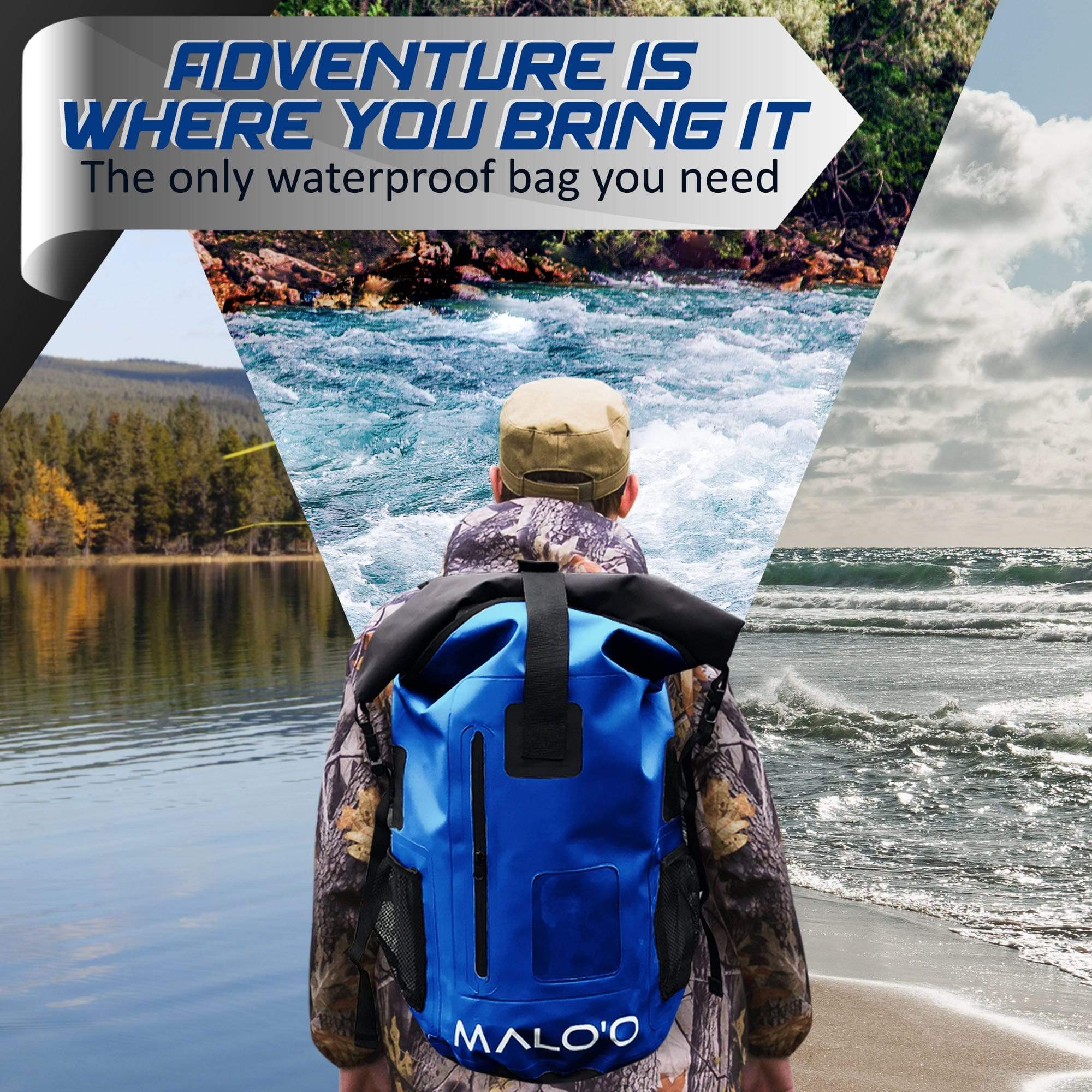 DryPack 30 Liter Waterproof Backpack - Malo'o Racks