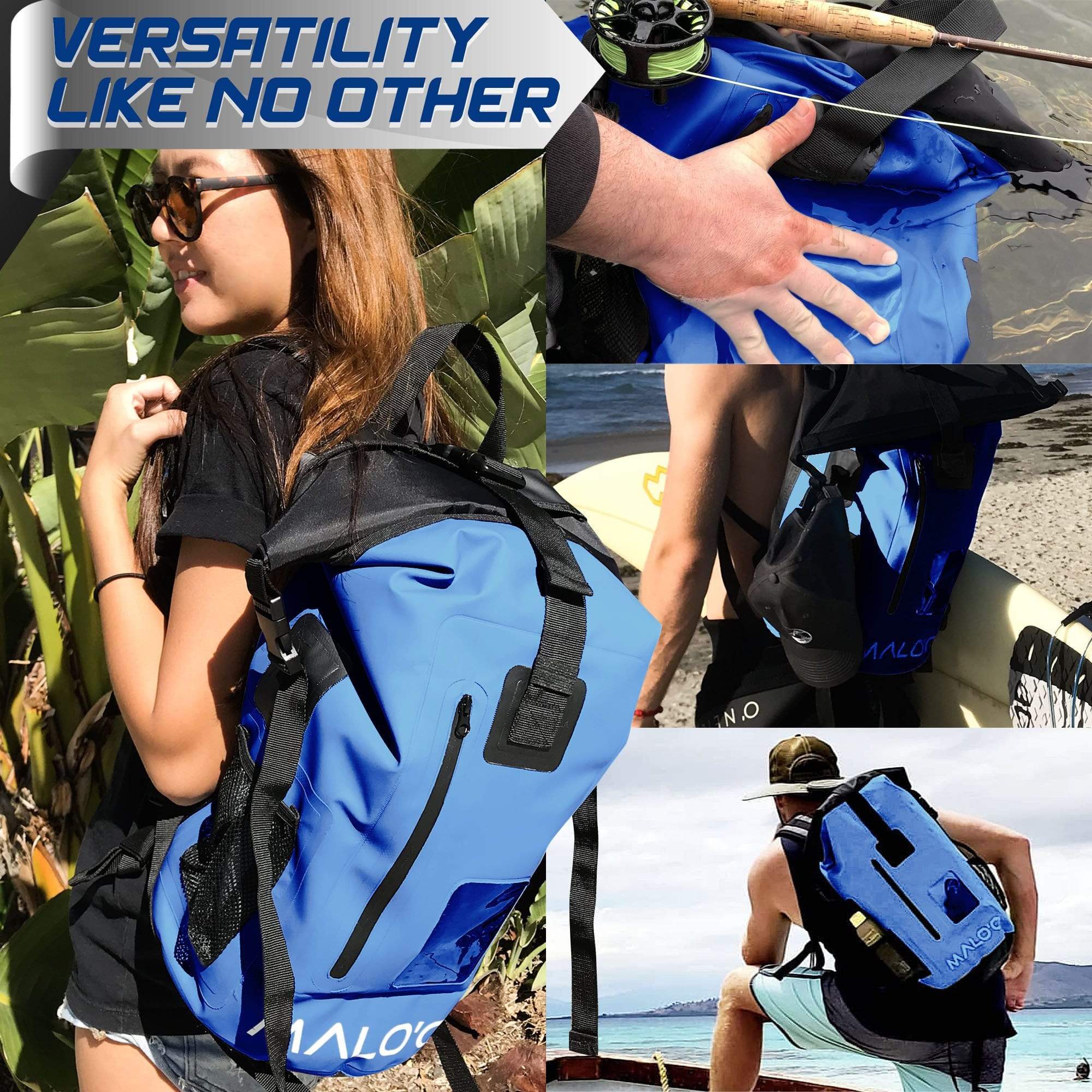 DryPack 30 Liter Waterproof Backpack - Malo'o Racks