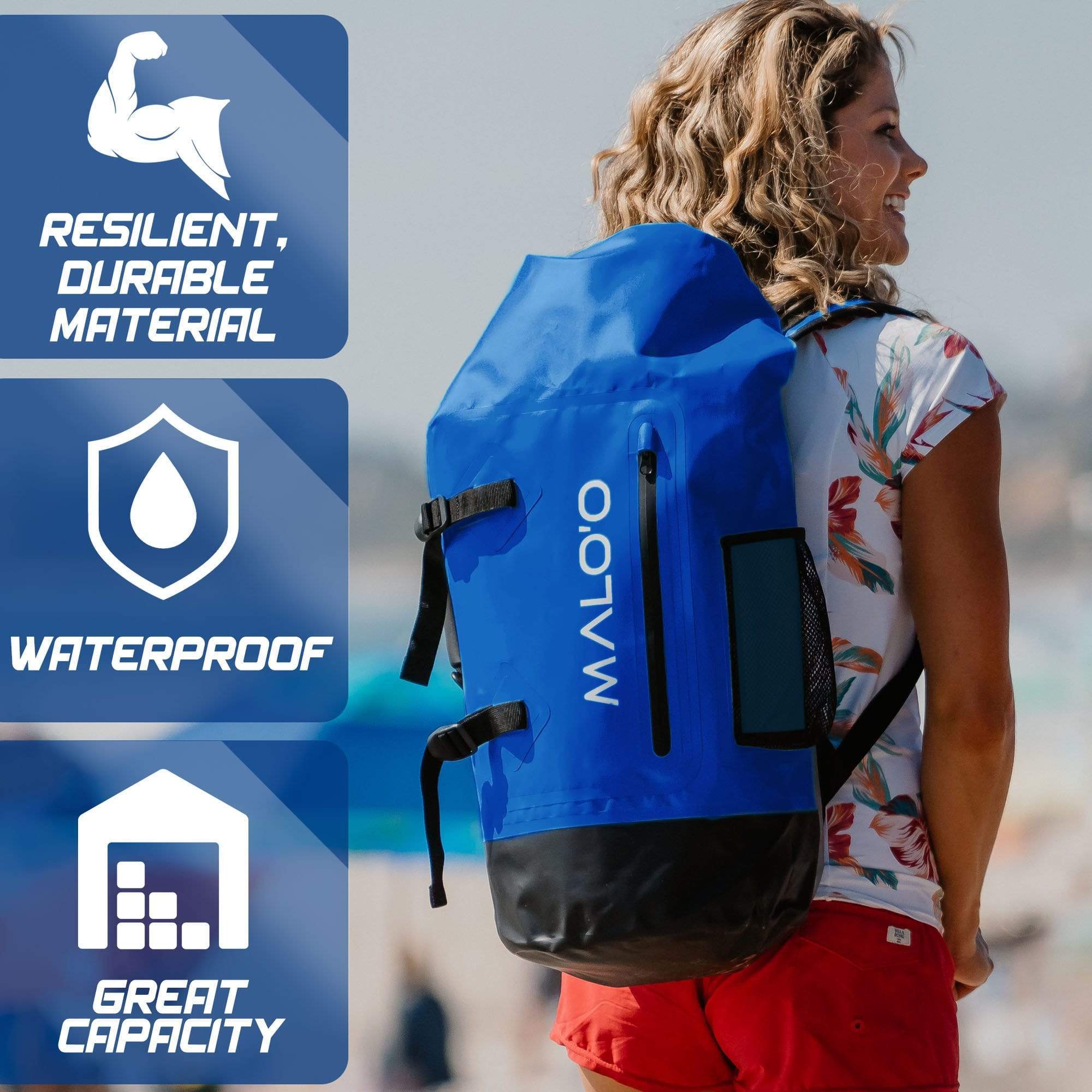 DryPack 45 Liter Waterproof Backpack - Malo'o Racks