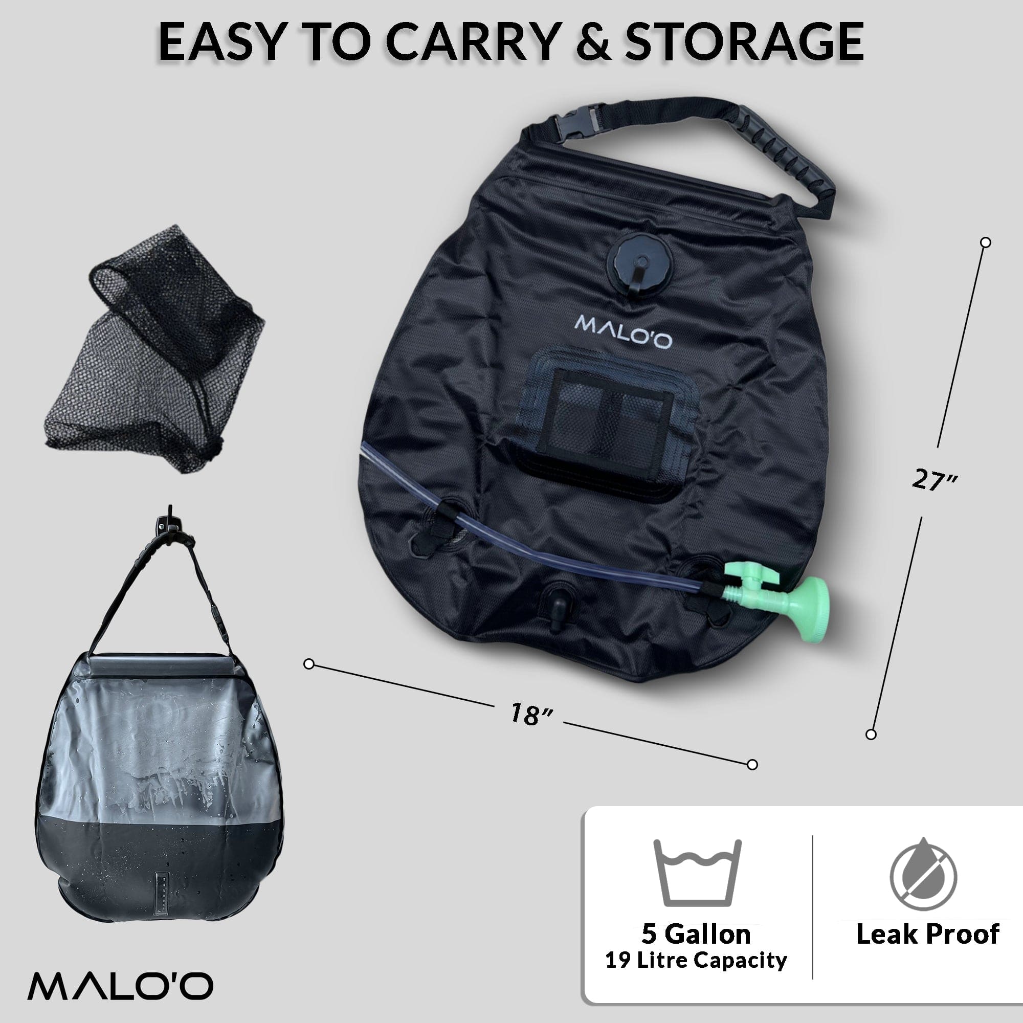 Portable Shower Bag - Malo'o Racks