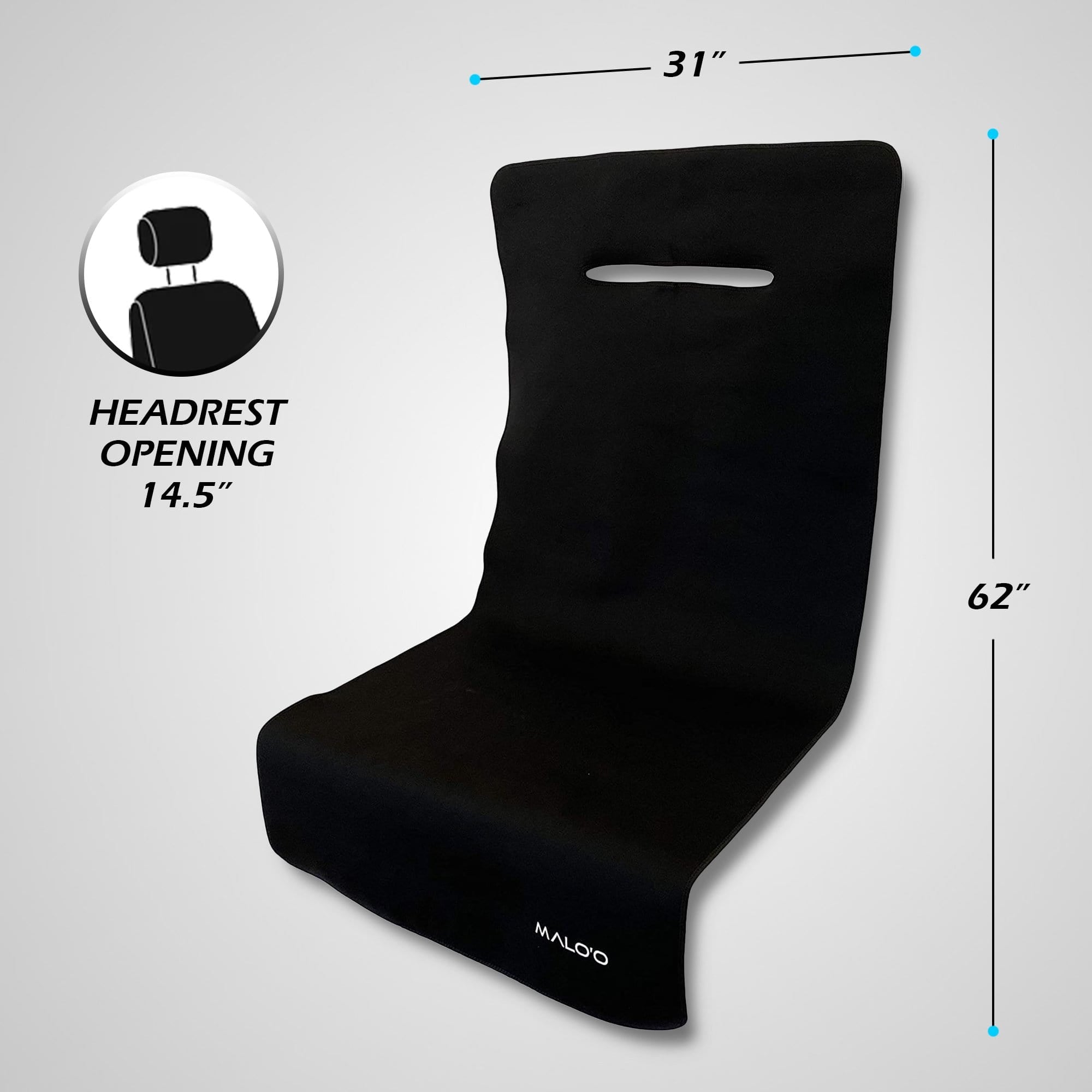 SeatGuard Non - Slip Waterproof Car Seat Cover (2 Pack) - Malo'o Racks
