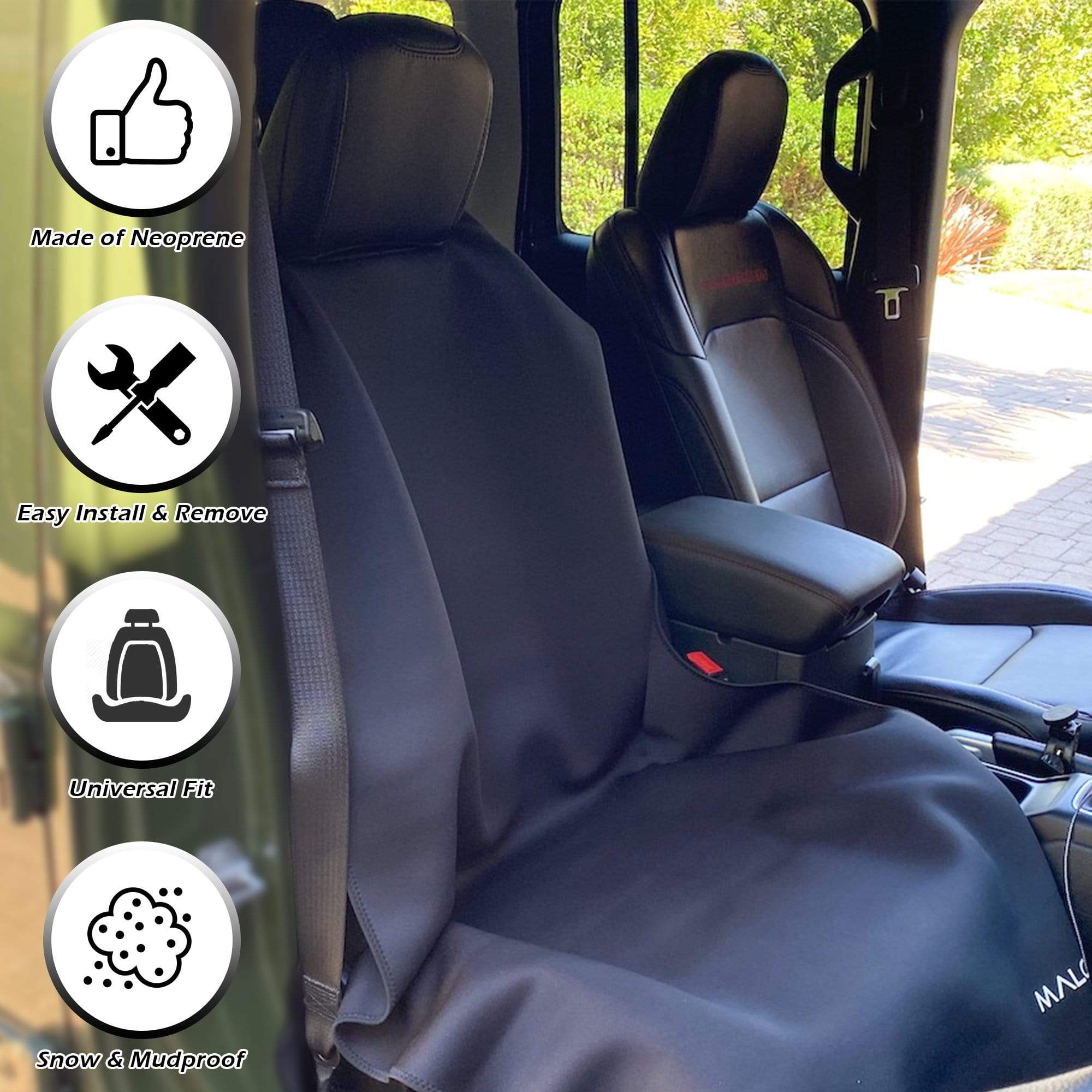 SeatGuard Non - Slip Waterproof Car Seat Cover (2 Pack) - Malo'o Racks