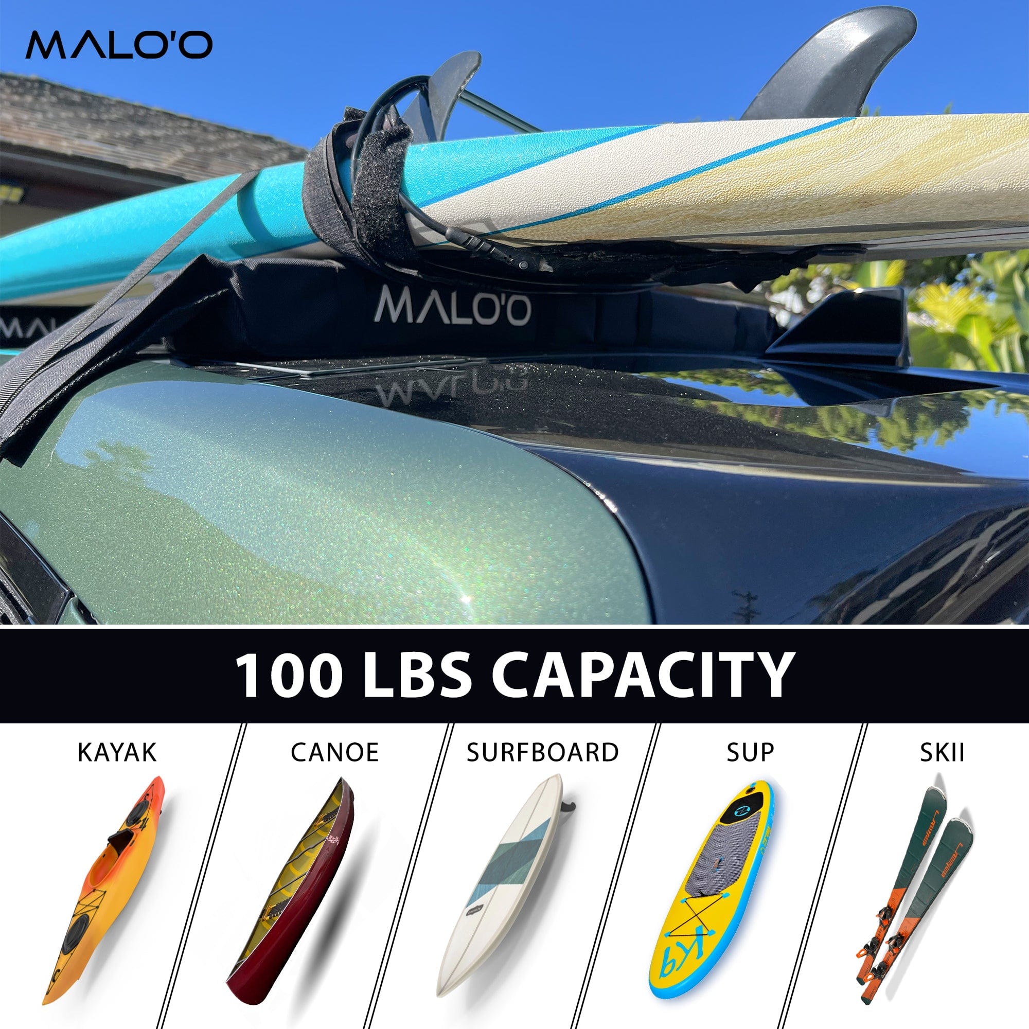 Surfboard Roof Rack - Malo'o Racks